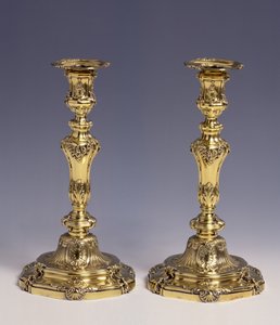 Coppia di candelabri, realizzati da Louis-Joseph Lenhendrick
